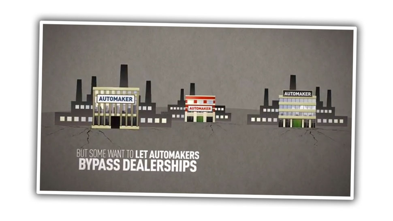 Illustration for article titled Anti-Tesla Car Dealers Made A Bullshit Animation To Scareducate You